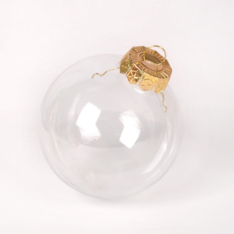Wholesale Christmas Decoration Transparent Plastic Christmas Balls